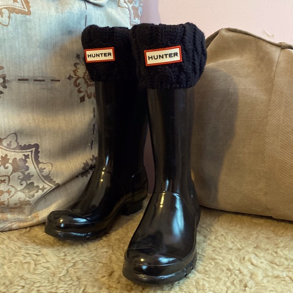 HUNTER boots for KIDS with Socks - Picture 1 of 12